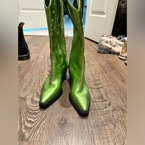 Jefferey Campbell Dagget Metallic Western Boots